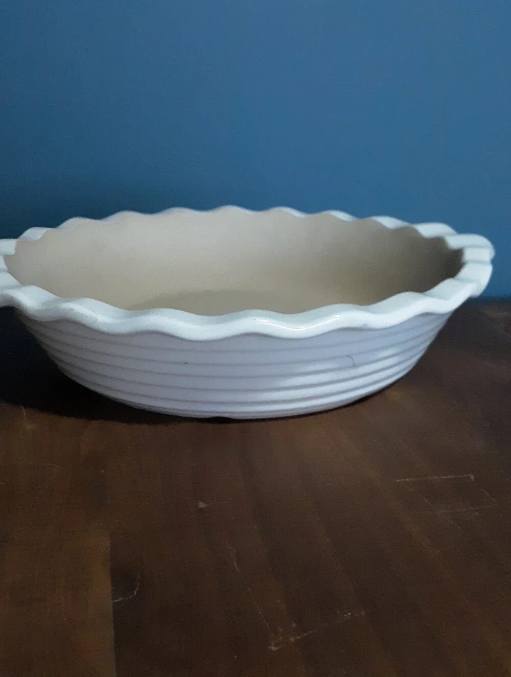 The Pampered Chef New Traditions Fluted Pie Plate Stoneware Bakeware